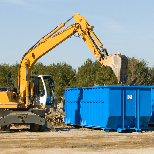 what happens if the residential dumpster is damaged or stolen during rental in East Bethlehem